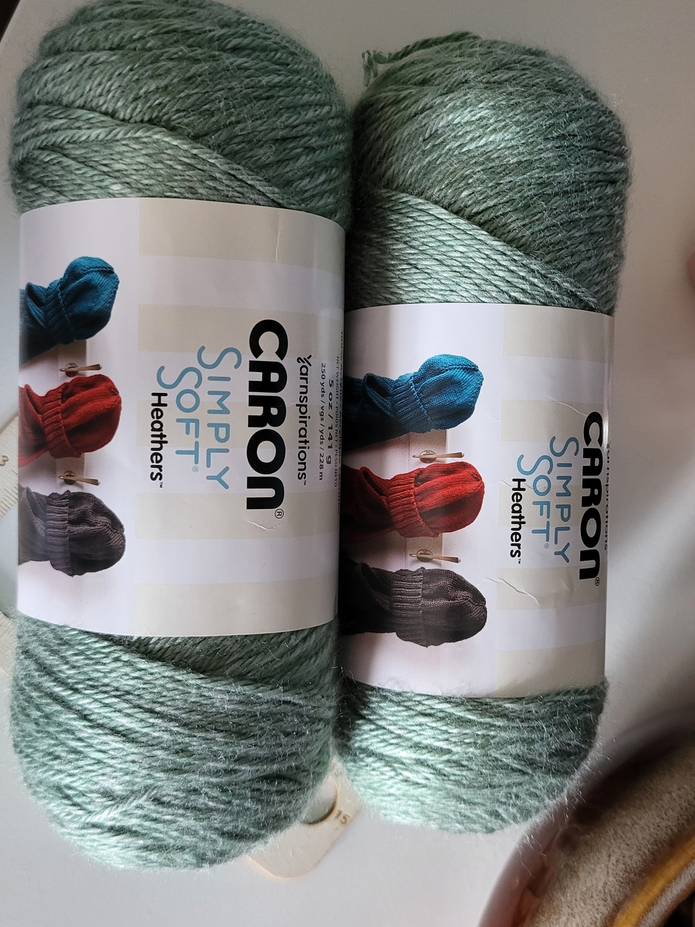 Caron Simply Soft Heathers Yarn - Seafoam Green